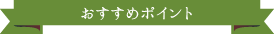 おすすめポイント